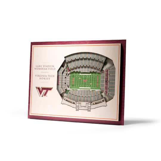 NCAA 5-Layer StadiumView Wall Art By Youthefan in Virginia Tech Hokies | 13" x 17" x .63" | Michaels®
